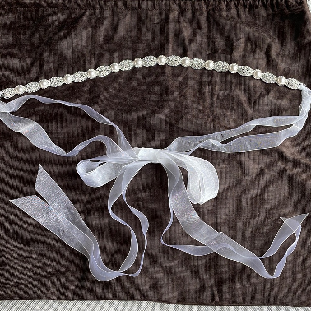 Jeweled Bride belt/sash - Picture 2 of 2